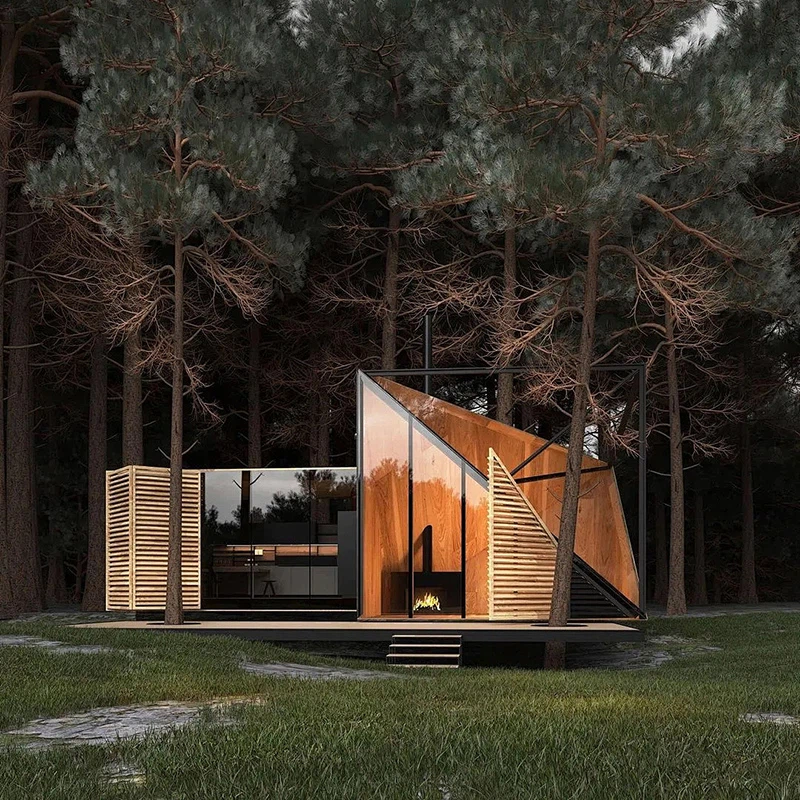 Triangular Log Cabin
